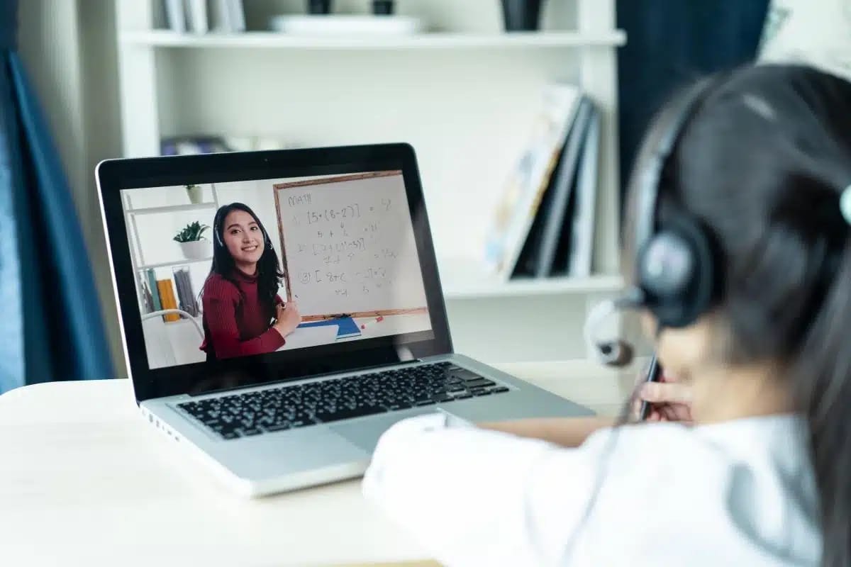Children learning online