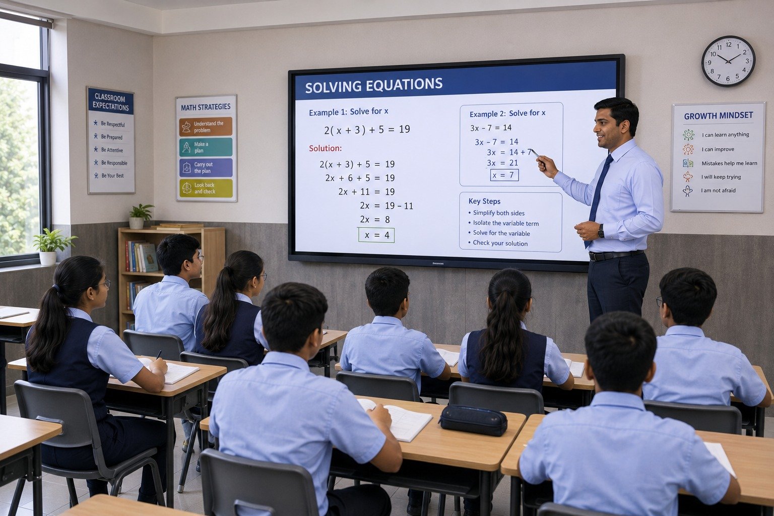 Children developing numerical skills